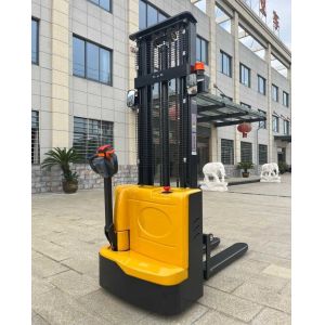 Warehouse Walkie Stacker Forklift 1.5 Ton 2 Ton 1.6m Electric Pallet Stacker
