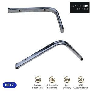 Comfortable And Durable 360×230mm Chromium-plated Iron Office Chair Armrest