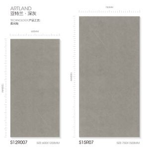 Grey AAA Grade 600x1200mm Glazed Porcelain Tile for Indoor Floors