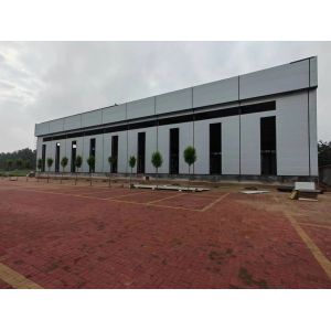 Sound Insulation Q345 Prefabricated Metal Warehouse Steel Structure Building