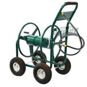 China Portable Heavy Duty Garden Lawn Water Hose Reel Storage Cart 19kg Capacity with Wheels on sale