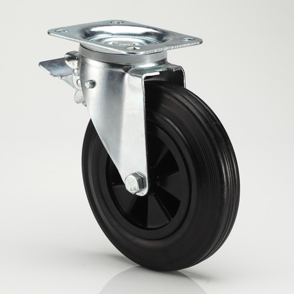 Buy Rubber Caster Wheels For 660 Litre Wheelie Bin 8inch at wholesale prices