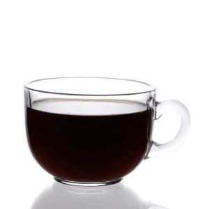 High Quality Clear Transparent Coffee Set Coffee Mug Plate Set