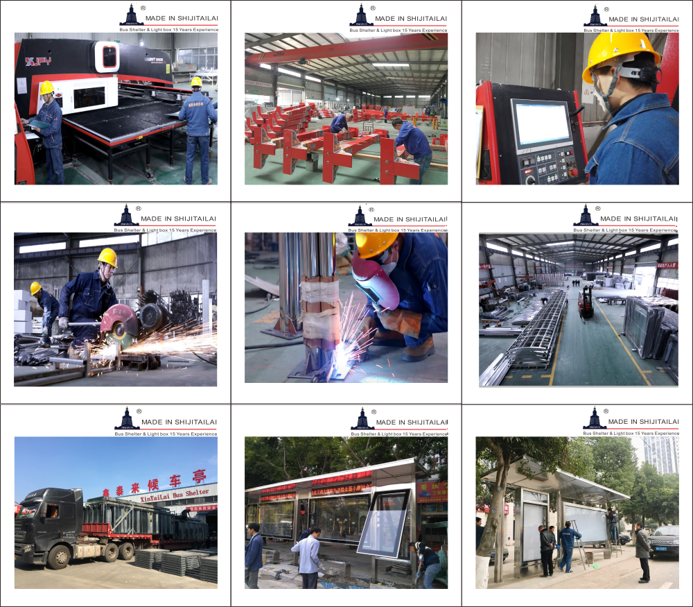 6 Hours/Night Glass Bus Shelter