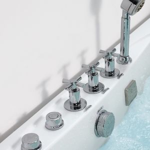 Acrylic Whirlpool Massage Bathtub M1783 High Gloss Pure Sanitary Grade