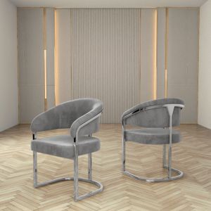 Apartment Luxury Dining Chair With Backrest No Armrest