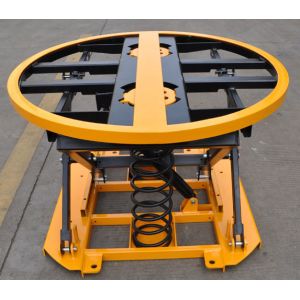 Hydraulic Electric Rotating Pallet Lift Table 12000 Lb 2 Ton