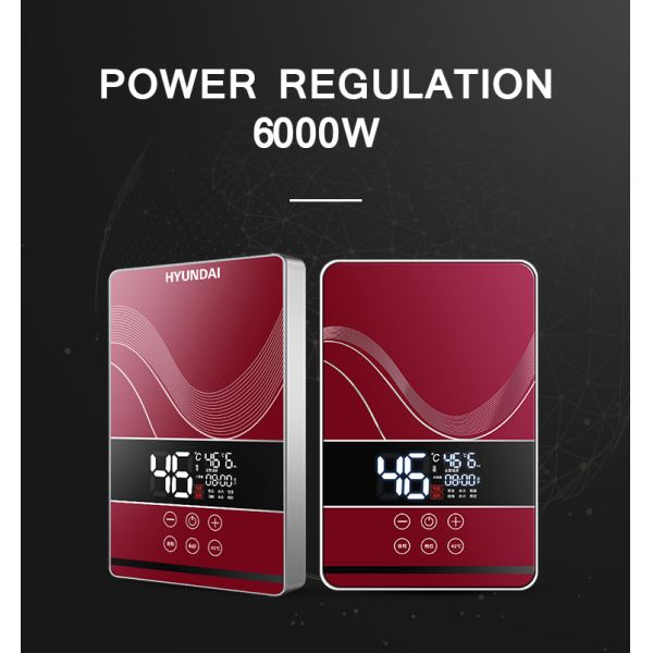 Smart Mini Tankless Water Geyser 6000W Instant Electric Shower Water Heater