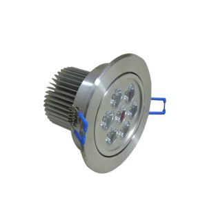 Low Power 85 - 265V 50HZ Die - Casting Alu & Glass LED Ceiling Lamp 7W CE, RoHS