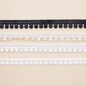 Home Textile 2cm Gimp Cotton Lace Trim Guipure