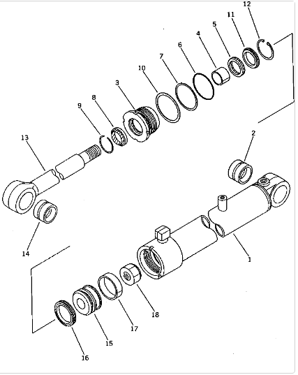 707-00-80021 7070080021 Seal Kit Steering Cylinder For Komatsu Wheel Loader WA350-1 WA380-1