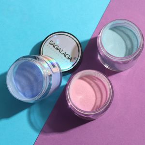 Quality 10g 30g 50g Capacity SAGALAGA Glitter Acrylic Powder No Lamp Needed for Professional Results for sale