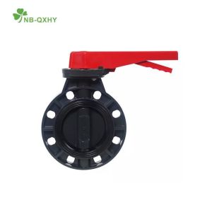 Fixed Structure Nb-Qxhy PVC Butterfly Valve with Flange Water Household Usage