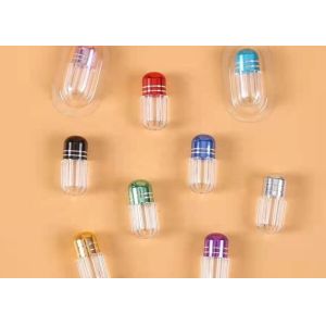 China ISO9001 Purple Small Plastic Capsules 2g Tiny Pill Bottles on sale