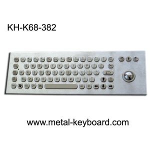 67 Keys Ruggedized Keyboard / Metal Computer Keyboard with Laser Trackball
