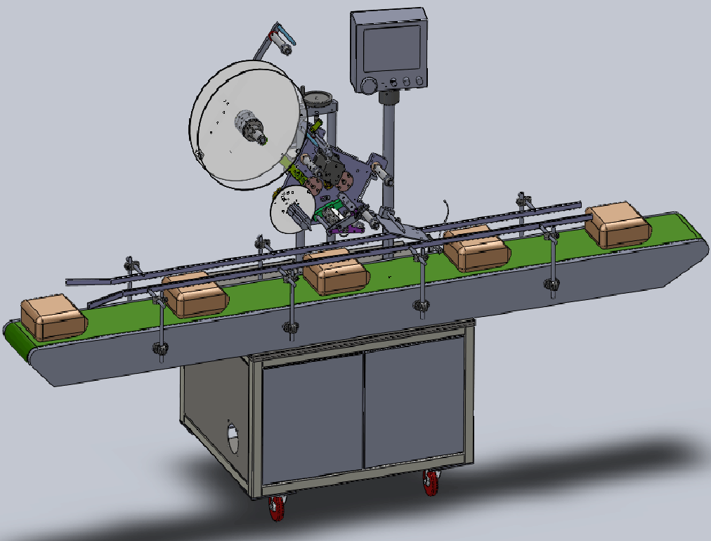 Quality YIMU YM210 Full-Automatic Flat Surface Labeling Machine: Stand-Up Pouch &amp; Bag Label Applicator for sale