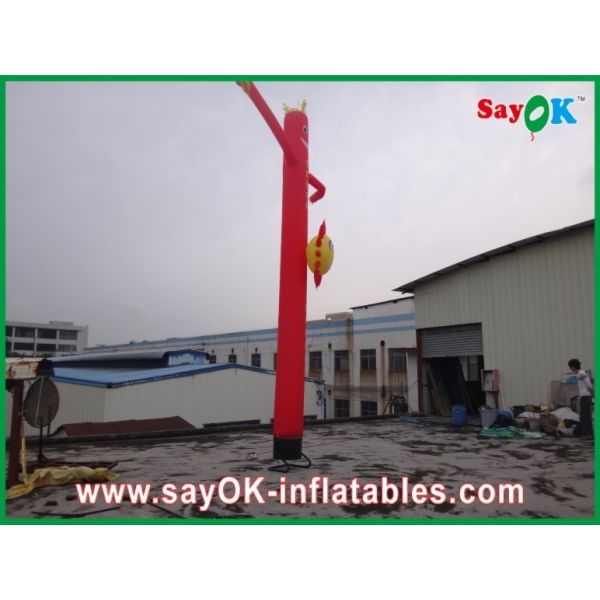 Dancing Air Puppets Inflatable Air Dancer / Attractive Mini Inflatable Smile Air Tube Man For Wedding