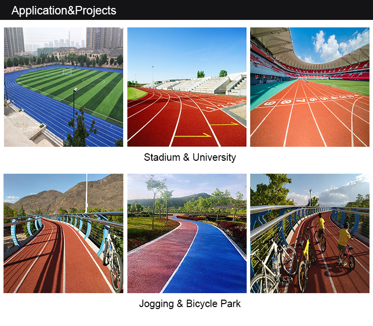 Spray coat rubber Running Track for Sport Flooring Rubber Field Athletic Track