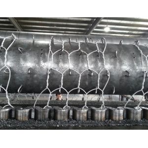 Galvanized Gabion Hexagonal Wire Netting Machine With Automatic Oil System