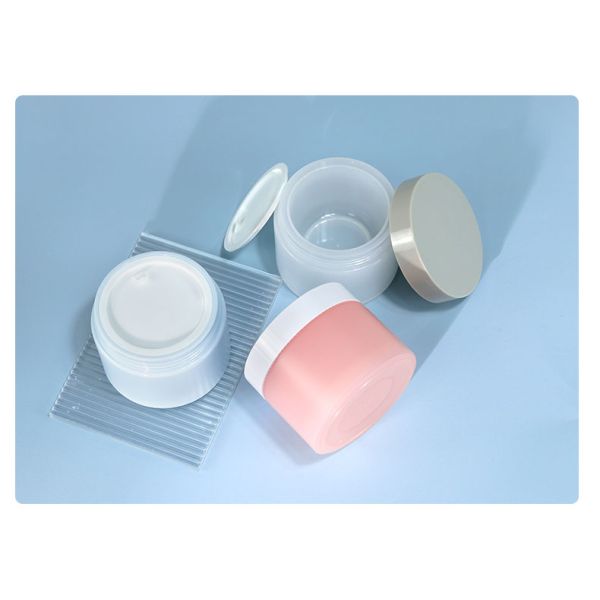 Double Wall PP 100g 3.38oz Cosmetic Jars for Body Butter Jars Cream Material Face Mask Hair Oil Packaging Containers