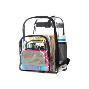 Transparent Clear PVC Business Casual Backpack Foldable For Travel
