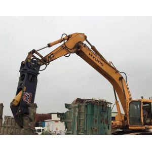 Scrap Metal Caterpillar Excavator Attachments 360 Degree Rotary With Clamping