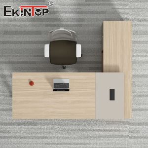 Commercial Style Executive Desk Large Writing Desk in Walnut Wood