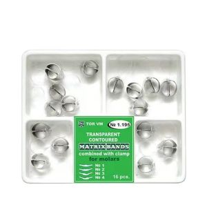 Class II Dental Kit of Metal Matrices for molars Combined with Clamp Universal