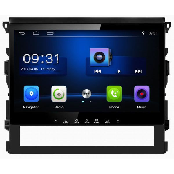 Ouchuangbo car gps navi android 8.1 for Toyota Land Cruiser 2016 with wifi bluetooth audio 4*45 Watts amplifier
