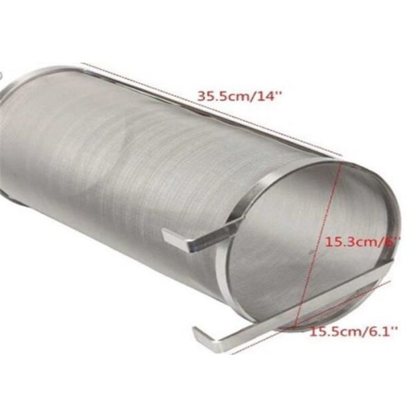 Brew Beer Cylinder Stainless Hop Filter 32cm 12.5" Size Or As Requirements