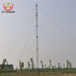 3 Legged Tubular Iron Galvanized Gsm Antenna Guy Wire 30m Lattice Triangle Mast