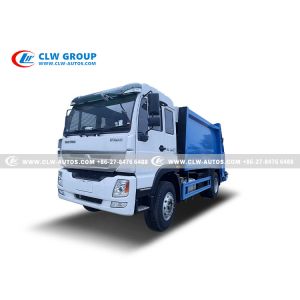 SINOTRUK HOMAN Garbage Compactor Truck With 18m3 Rear Loader