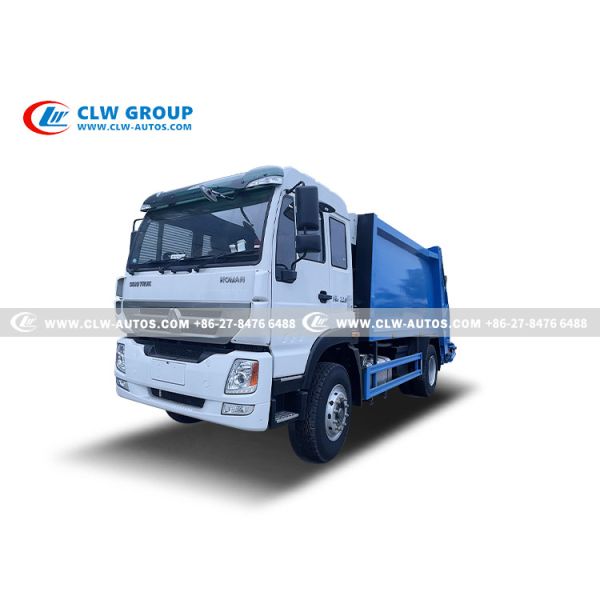 Buy SINOTRUK HOMAN Garbage Compactor Truck With 18m3 Rear Loader at wholesale prices