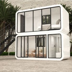 Customized Prefab Modular House 20FT Apple Cabins Heat Resistant