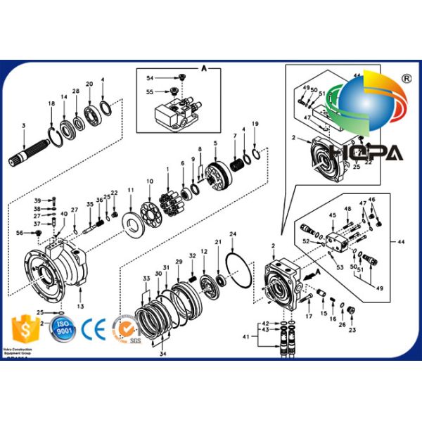 VOE14509253 14509253 Swing Motor Seal Kit For Excavator Volvo EC240B
