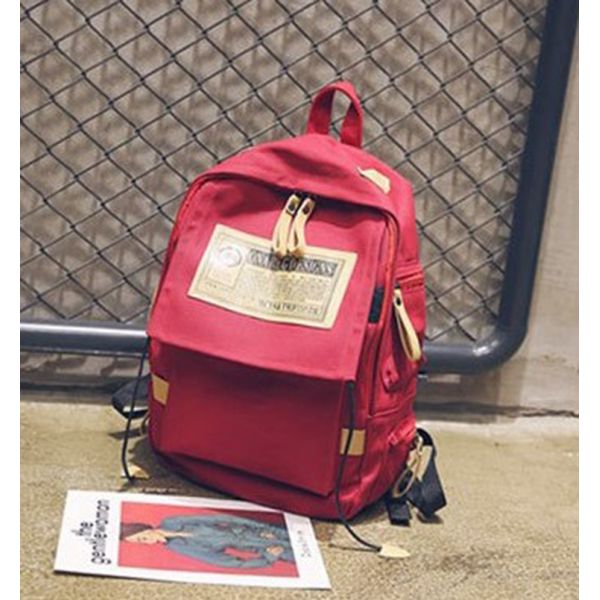 Custom new wholesale fashion Korean school boys custom canvas shoulder bag female large capacity travel backpack