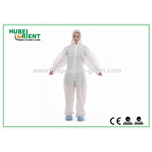 Buy Custom Light-Weight Disposable Use Coverall With Hood For Workers/Painters at wholesale prices