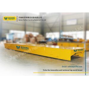 Workshop Rail Flat Cart Heavy Cargo Transfer Car Big Starting Power With Crane