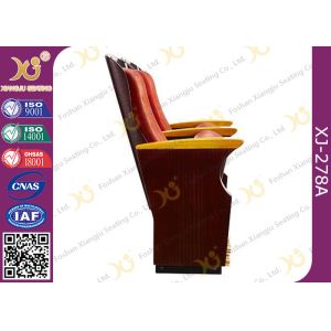 Original Wooden Decoration Church Hall Chairs / Auditorium Theater Seating