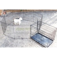 Quality Solid Construction 15kgs 123cm Foldable Metal Dog Crate for sale