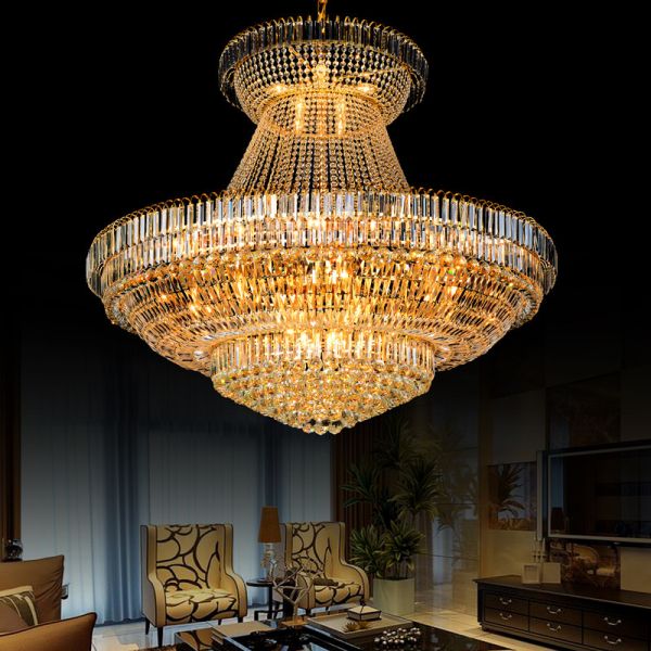 Buy Large metal crystal chandelier for Hotel Home Project DIY Pendant lamp (WH-NC-10) at wholesale prices