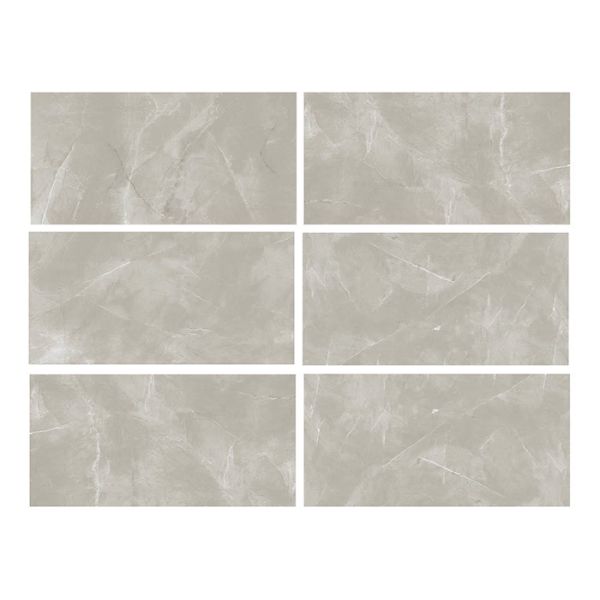 Buy Commercial Light Grey Glazed Floor Tiles , 24 " X 48 " Glazed Porcelain Ceramic Tiles at wholesale prices