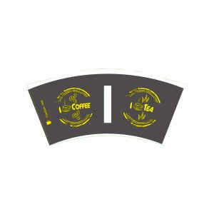 Recycled Paper Cup Fan Custom Ecofriendly Single PE For Hot Drink