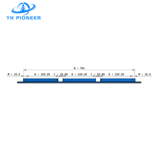 Customizable Flat Top Modular Belt with Flight for Reliable Food Processing Conveying