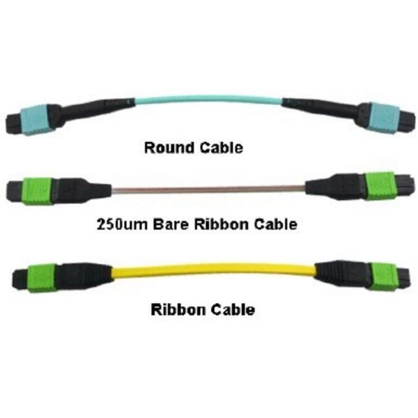 Yellow Breakout Mpo - Sc Fiber Optic Patch Cord 8 Cores Telcordia Standard