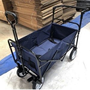 Collapsible Folding Outdoor Utility Wagon With Brake