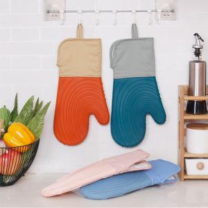 Multifunction Professional Heat Resistant Flexible Oven Gloves Silicone Oven
