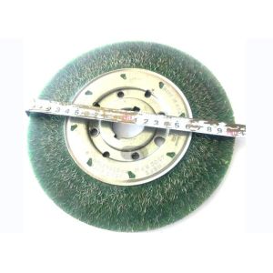 Narrow Face Polyflex 8 Inch Encapsulated Wire Wheel Brushes for Heavy Deburring