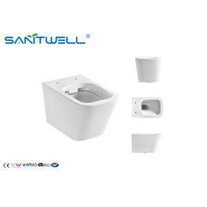 Small Bathroom Wall Outlet Toilet / Wall Hanging Wc Integrated Structure