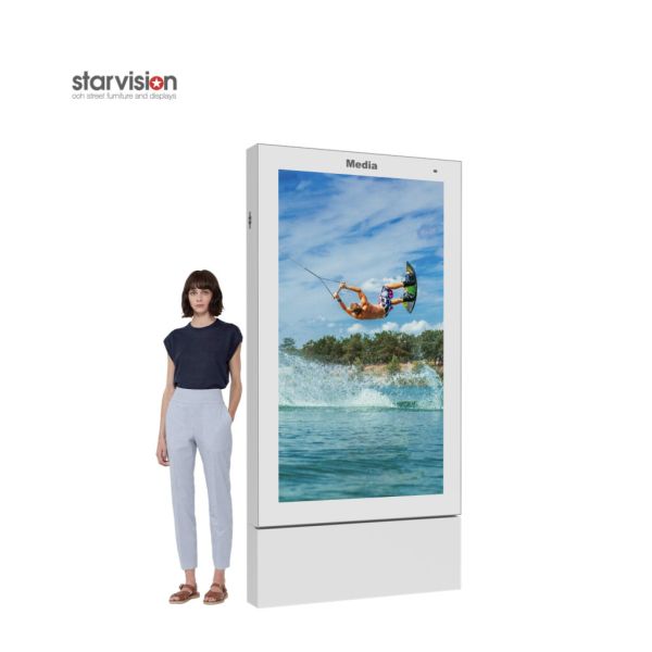 Anti Vandalism Outdoor Digital Signage 3000nits LCD Digital Display For Metro